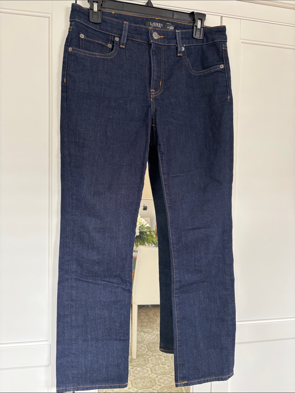 Lauren Ralph Lauren Straight-Leg Dark Indigo Jeans - Resin - 8P